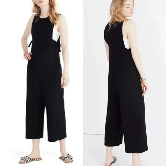 Madewell  Texture & Thread Side-Tie Jumpsuit   SIZE LARGE - Picture 2 of 8